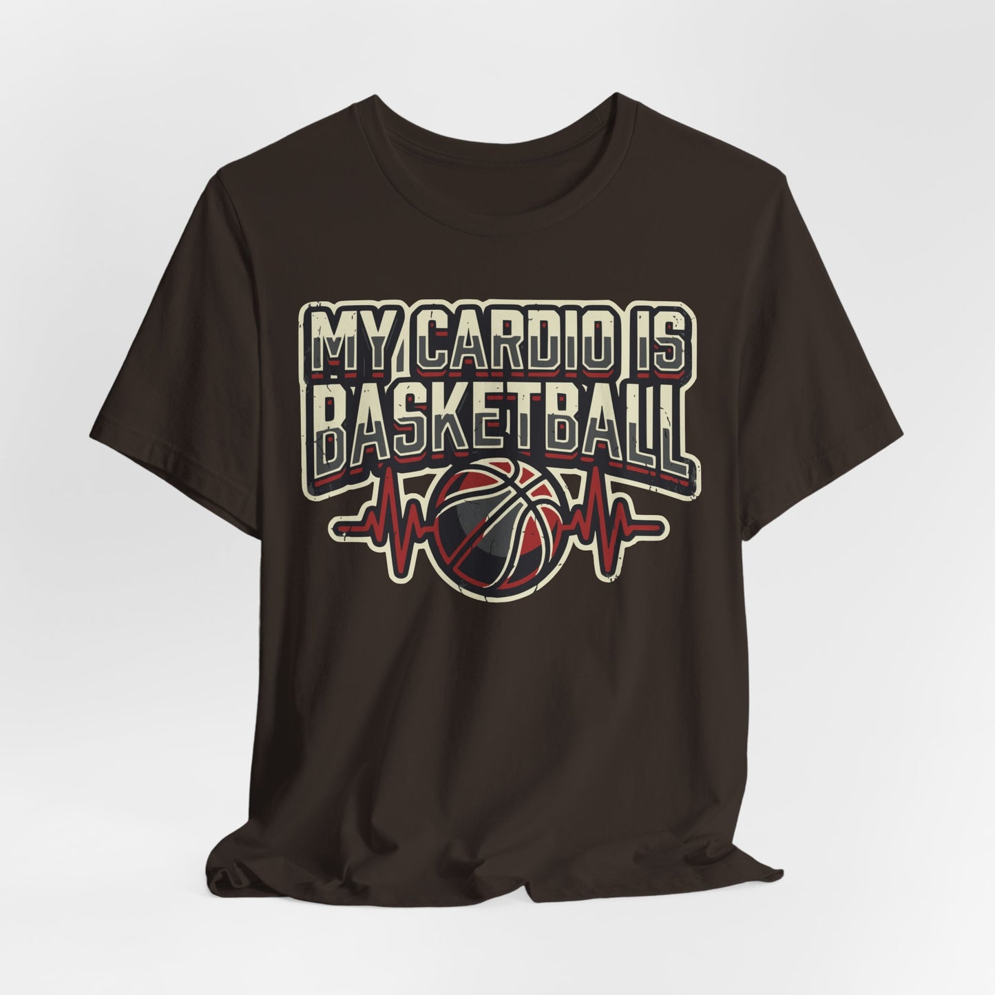 My Cardio is Basketball T-Shirt | Herzschlag Hooper Tee | Geschenk für Spieler