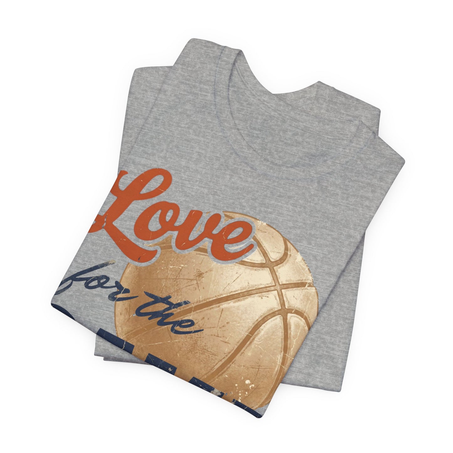 Vintage Basketball T-Shirt 'Love for the Game' | Retro Hoops Grafik-Tee | Geschenk für Basketball-Fans