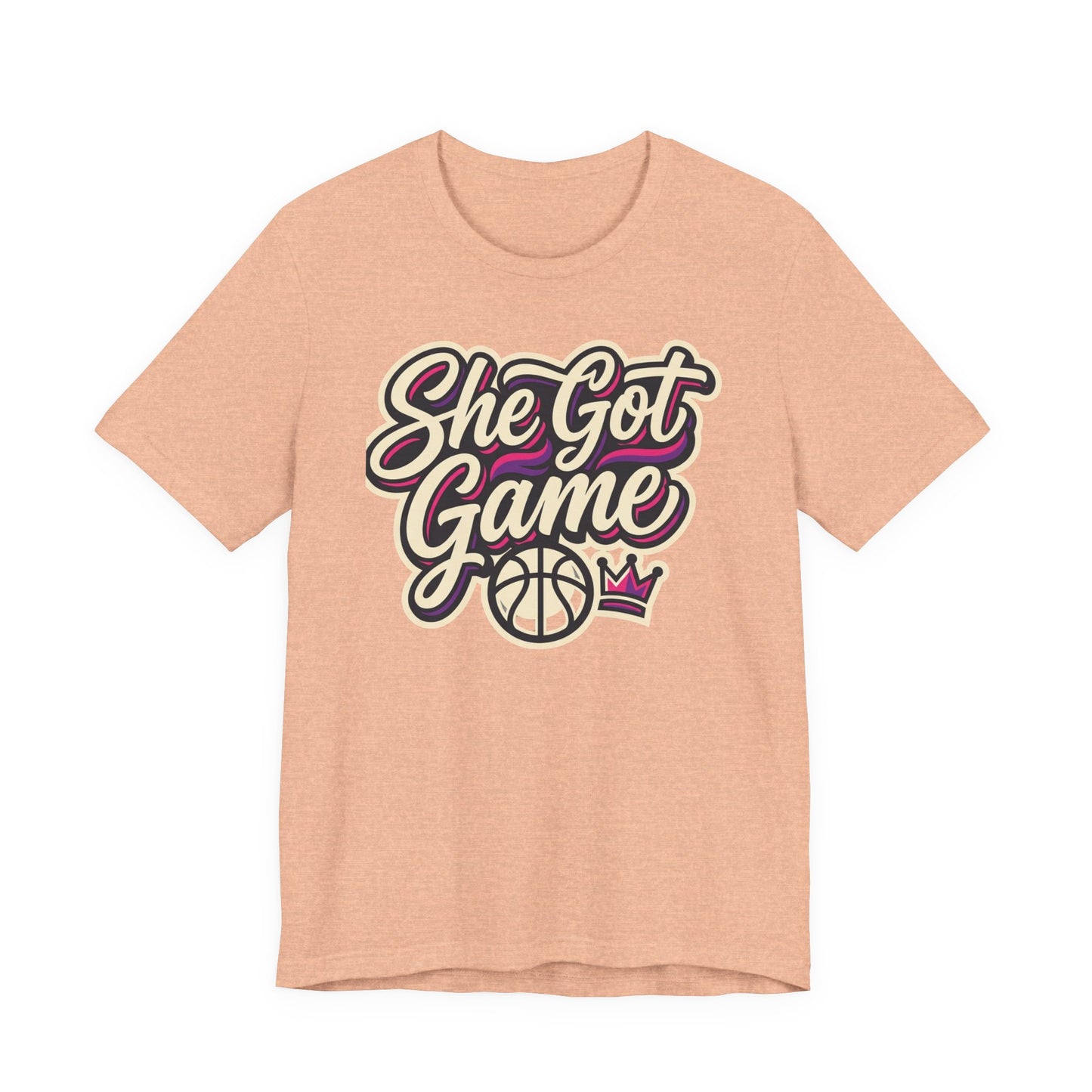She Got Game Basketball T-Shirt | Women's Hoops Tee | Perfect Gift for Female Players