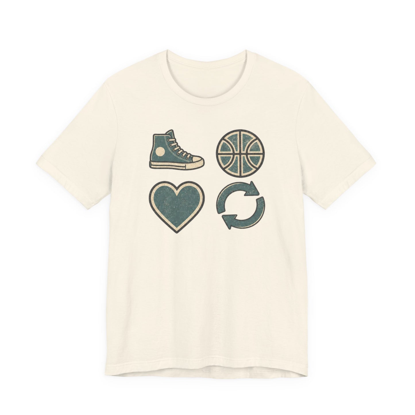 Live Hoop Repeat Basketball T-Shirt | Vintage Hooper Tee | Perfect Gift for Court Players