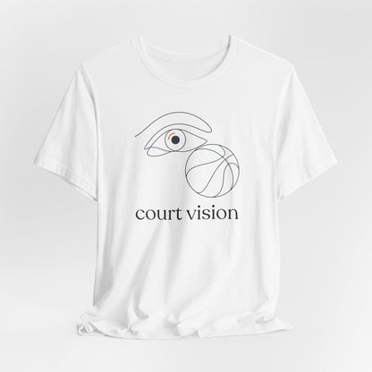 Court Vision Basketball T-Shirt | Minimalist Hooper Tee | Perfect Gift for Players