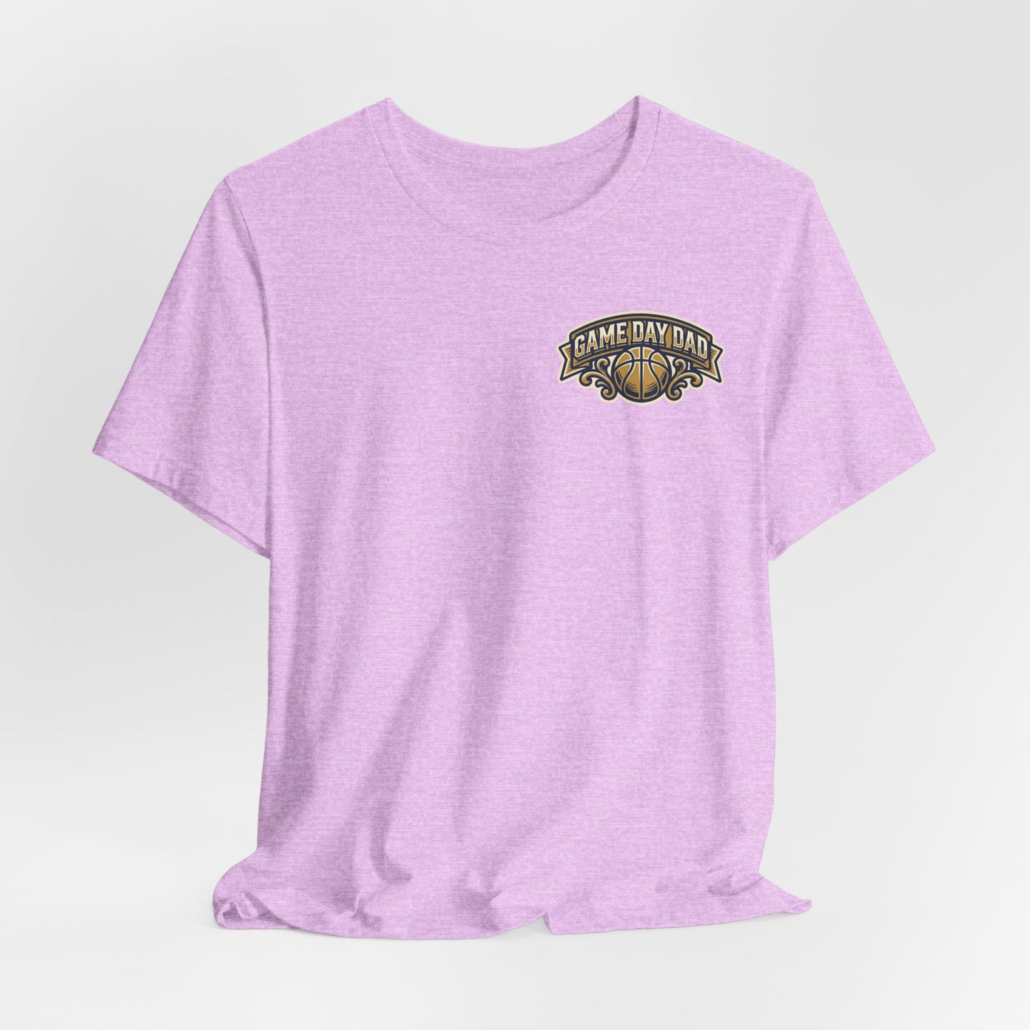 Game Day Dad Basketball T-Shirt | Navy & Gold Hooper Tee | Perfektes Vatertagsgeschenk