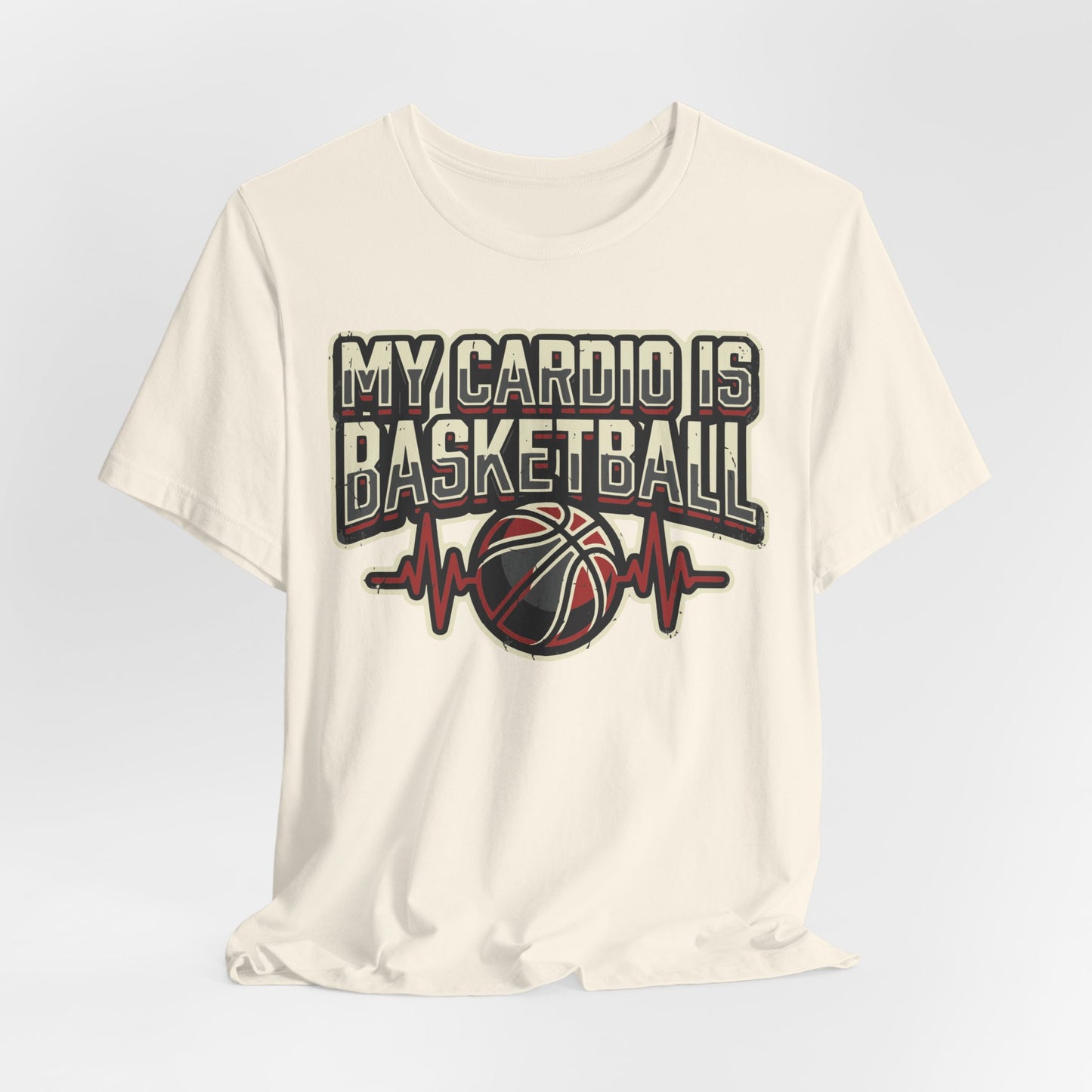 My Cardio is Basketball T-Shirt | Herzschlag Hooper Tee | Geschenk für Spieler