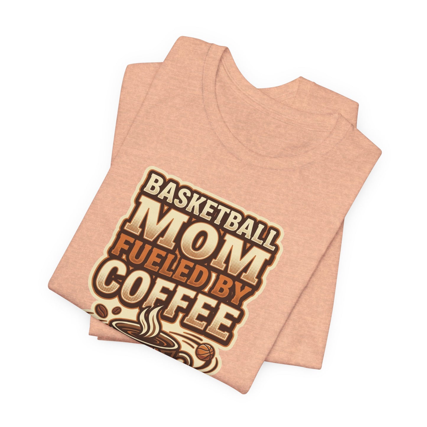 Basketball Mom Fueled by Coffee T-Shirt | Hooper Mom Tee | Perfektes Geschenk