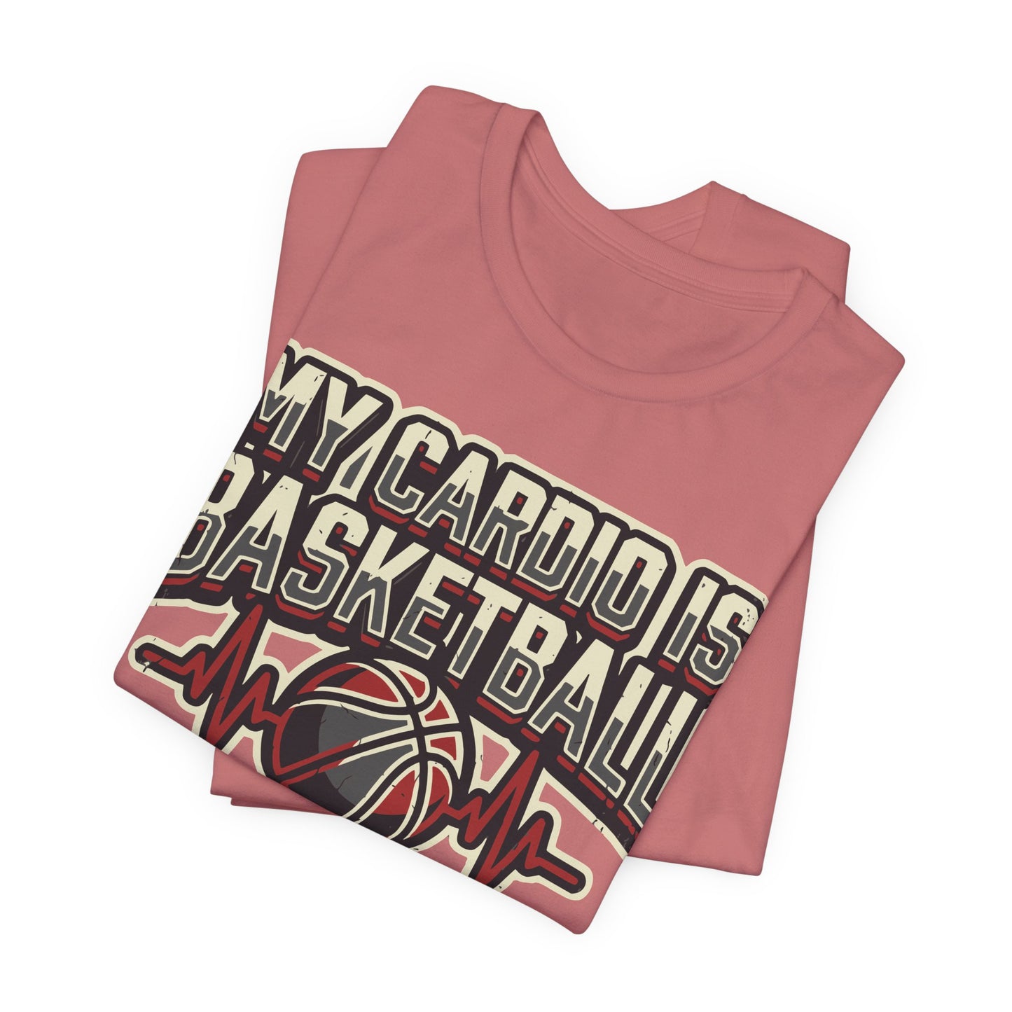My Cardio is Basketball T-Shirt | Herzschlag Hooper Tee | Geschenk für Spieler