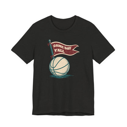 Game Day Y'all Basketball T-Shirt | Vintage Flag Tee | Perfect Gift for Hoopers
