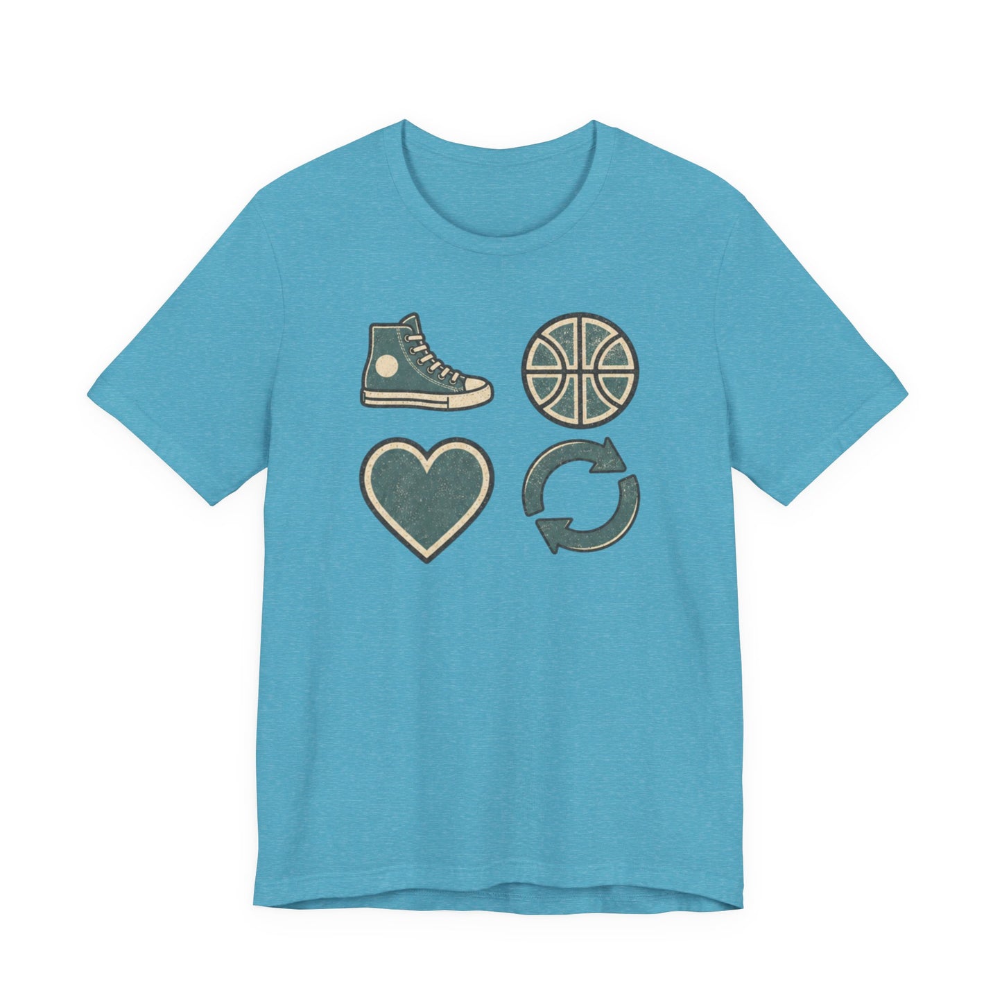 Live Hoop Repeat Basketball T-Shirt | Vintage Hooper Tee | Perfect Gift for Court Players