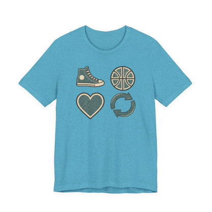 Live Hoop Repeat Basketball T-Shirt | Vintage Hooper Tee | Perfect Gift for Court Players