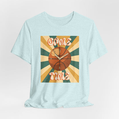 Game Time Basketball Clock T-Shirt | Retro Hooper Tee | Perfect Gift for Ball Players
