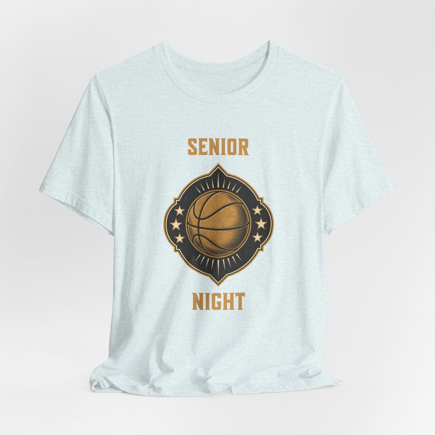 Senior Night Basketball T-Shirt | Gold & Black Hooper Tee | Perfect Gift