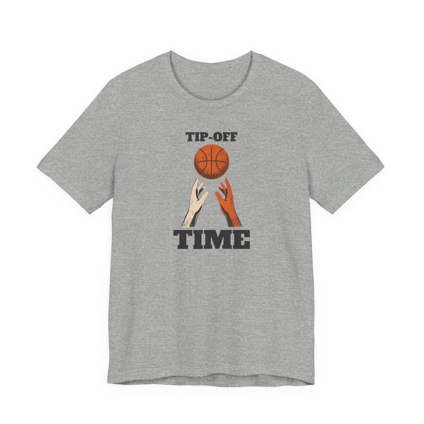 Tip-Off Time Basketball T-Shirt | Gameday Hands Tee | Perfect for Hoopers