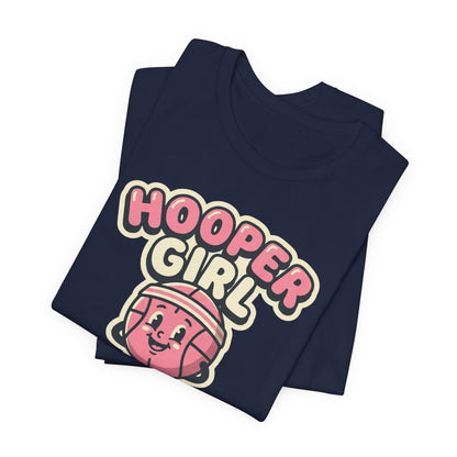 Hooper Girl Basketball T-Shirt | Retro Cartoon Tee | Perfect Gift for Female Players