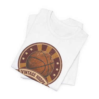 Vintage Hoops Basketball T-Shirt | Retro Distressed Tee | Perfect Gift for Hoopers