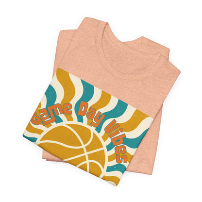 Game Day Vibes Basketball T-Shirt | Retro Hoops Tee | Perfect Gift for Ballers
