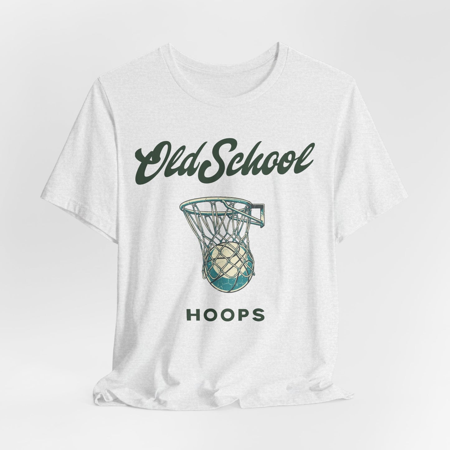 Old School Hoops Basketball T-Shirt | Retro Rim Tee | Geschenk für Baller