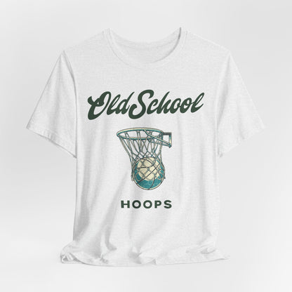 Old School Hoops Basketball T-Shirt | Retro Rim Tee | Perfect Gift for Ballers