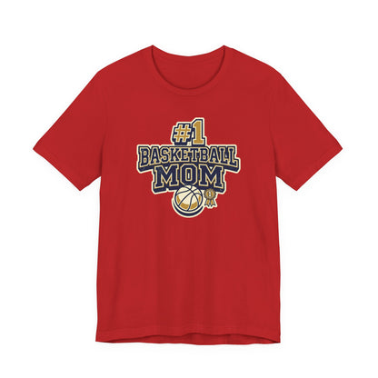 #1 Basketball Mom Tee | Navy & Gold Award Graphic | Perfect Gift for Hooper Parents