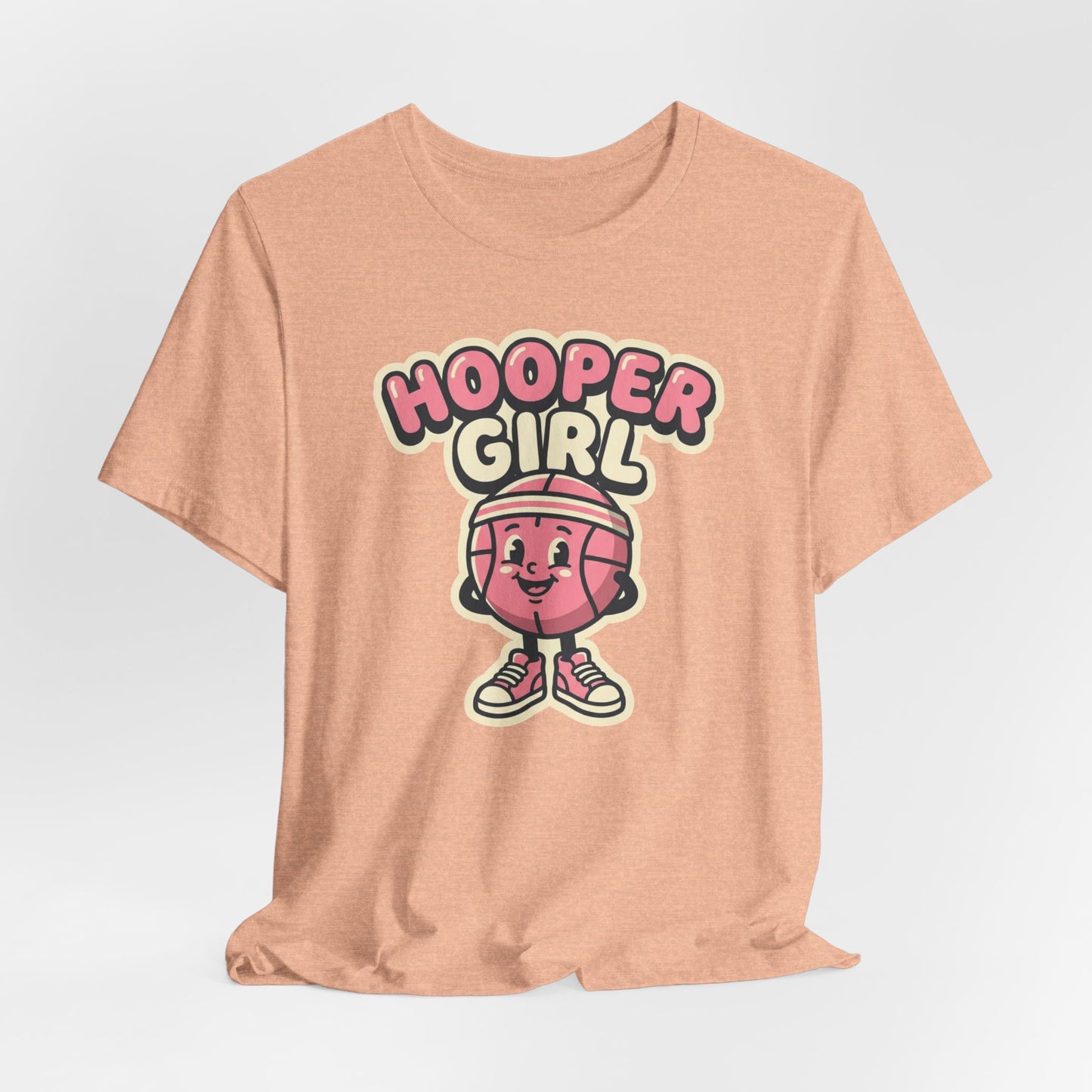 Hooper Girl Basketball T-Shirt | Retro Cartoon Tee | Perfect Gift for Female Players