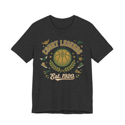 Court Legends Est. 1920 Basketball T-Shirt | Vintage Coach Tee | Premium Hoopers Gift