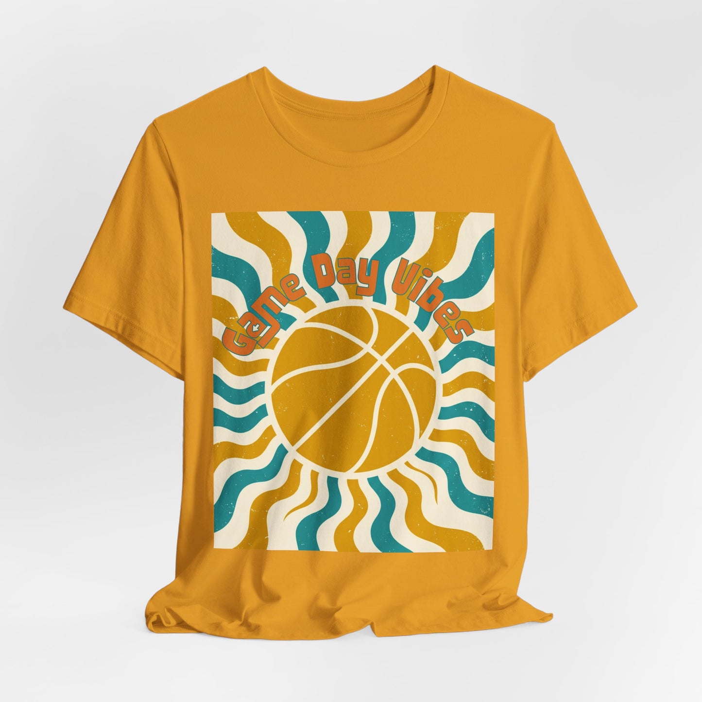 Game Day Vibes Basketball T-Shirt | Retro Hoops Tee | Perfektes Geschenk für Baller