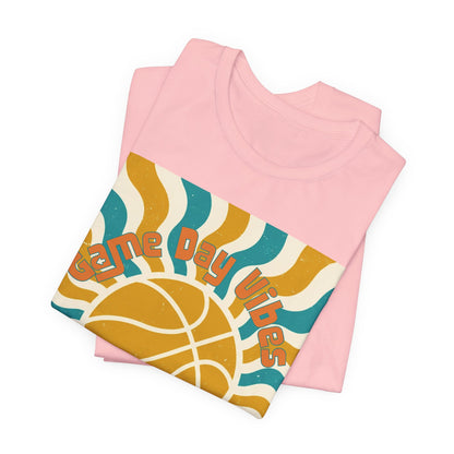 Game Day Vibes Basketball T-Shirt | Retro Hoops Tee | Perfect Gift for Ballers