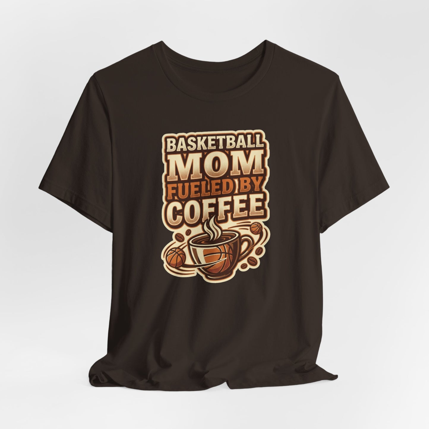Basketball Mom Fueled by Coffee T-Shirt | Hooper Mom Tee | Perfektes Geschenk