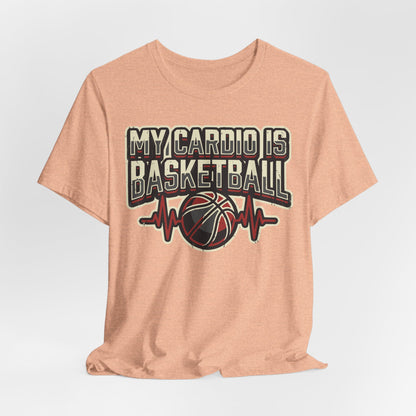 My Cardio is Basketball Heartbeat T-Shirt | Funny Hooper Tee | Gift for Players