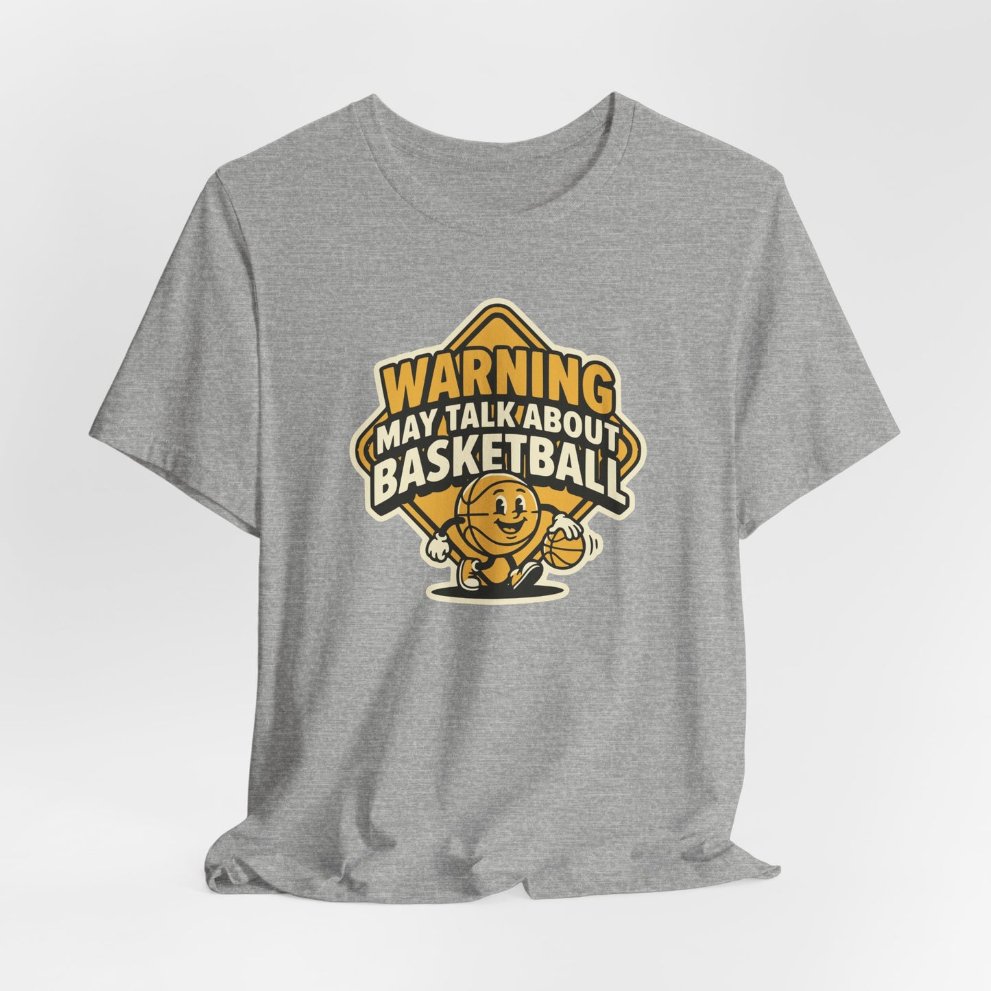 Warning: May Talk About Basketball T-Shirt | Witziger Hooper Tee | Geschenk