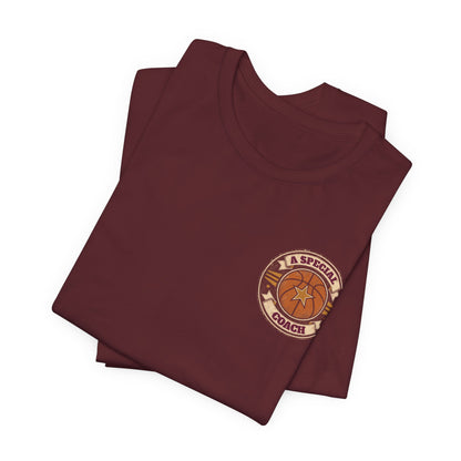 A Special Coach Basketball T-Shirt | Vintage Badge Tee | Perfect Coach Gift