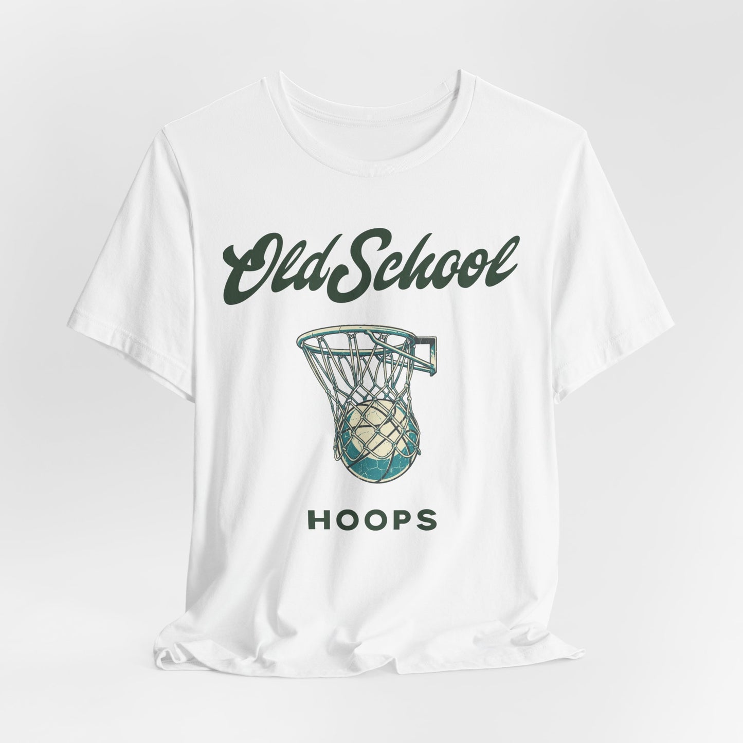 Old School Hoops Basketball T-Shirt | Retro Rim Tee | Geschenk für Baller