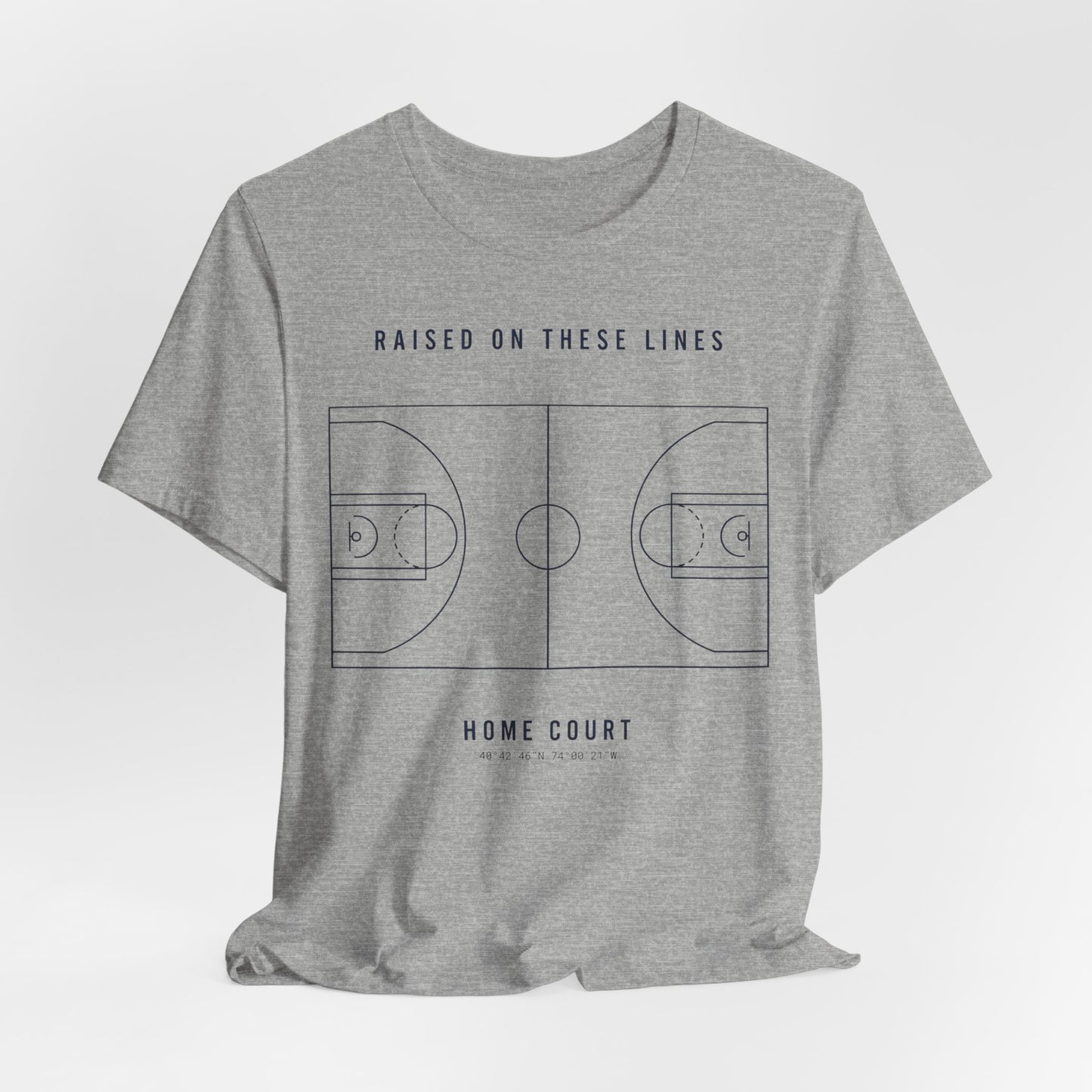 Home Court Basketball T-Shirt | Minimalistisches Basketballplatz-Shirt | Premium Hoops Streetwear