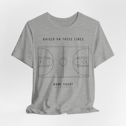 Home Court Basketball T-Shirt | Minimalist Basketball Court Map Tee | Premium Hoops Streetwear