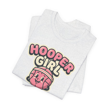Hooper Girl Basketball T-Shirt | Retro Cartoon Tee | Perfect Gift for Female Players