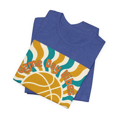 Game Day Vibes Basketball T-Shirt | Retro Hoops Tee | Perfect Gift for Ballers