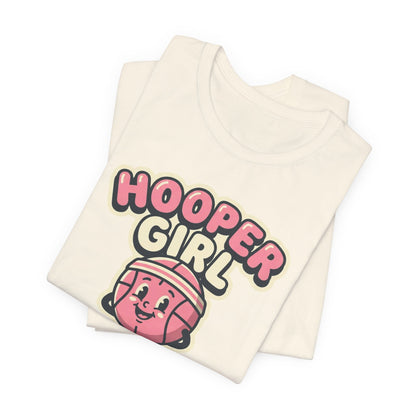 Hooper Girl Basketball T-Shirt | Retro Cartoon Tee | Perfect Gift for Female Players