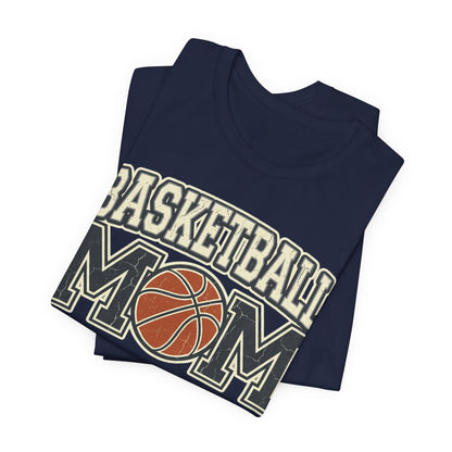 Basketball Mom Vintage Tee | Retro Ball Graphic T-Shirt | Perfect Gift for Hooper Parents