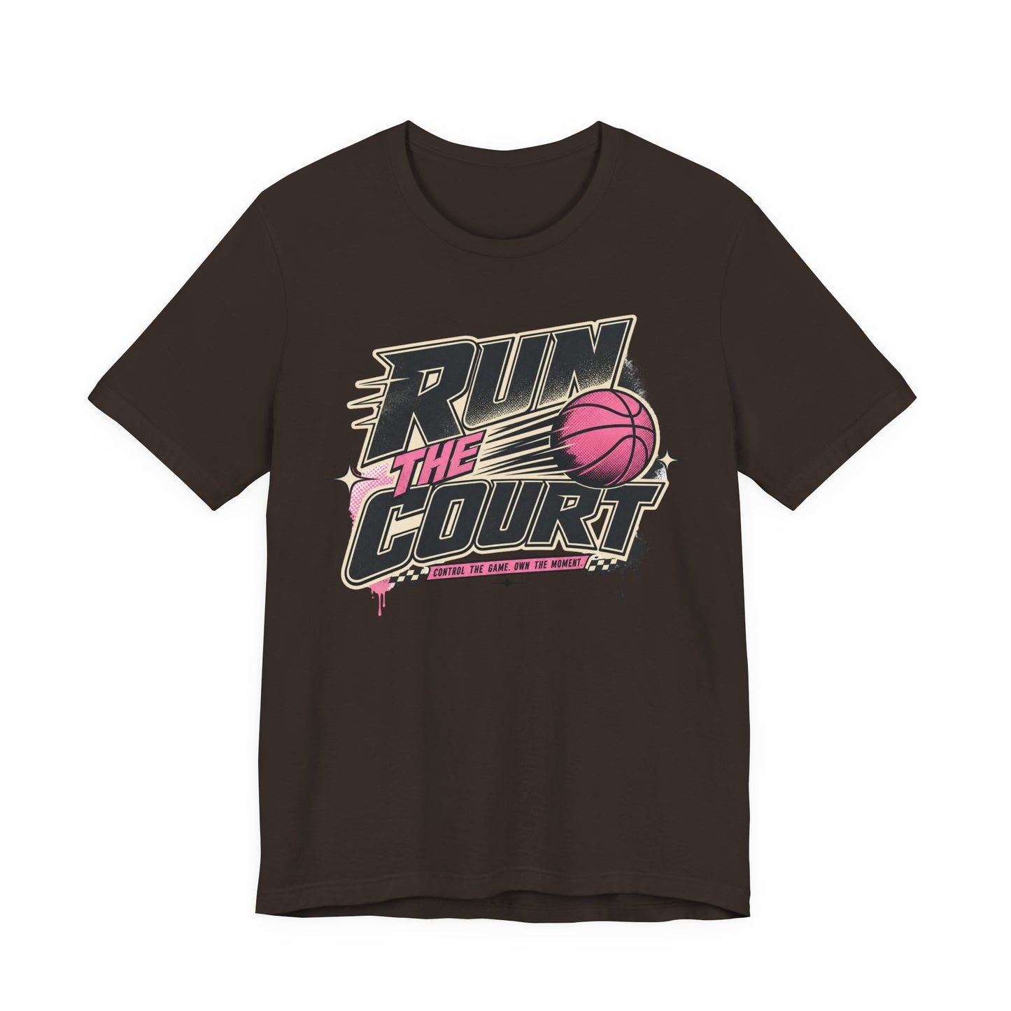 Run The Court Basketball T-Shirt | Women's Hooper Tee | Perfect Gift for Female Players