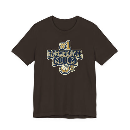 #1 Basketball Mom Tee | Navy & Gold Award Graphic | Perfect Gift for Hooper Parents