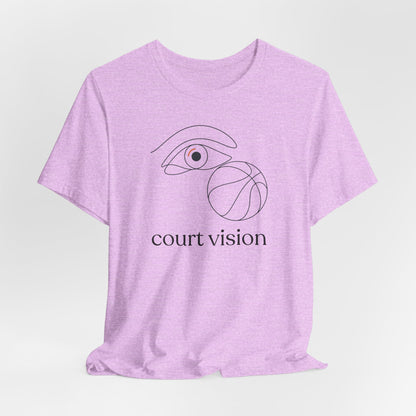 Court Vision Basketball T-Shirt | Minimalist Hooper Tee | Perfect Gift for Players