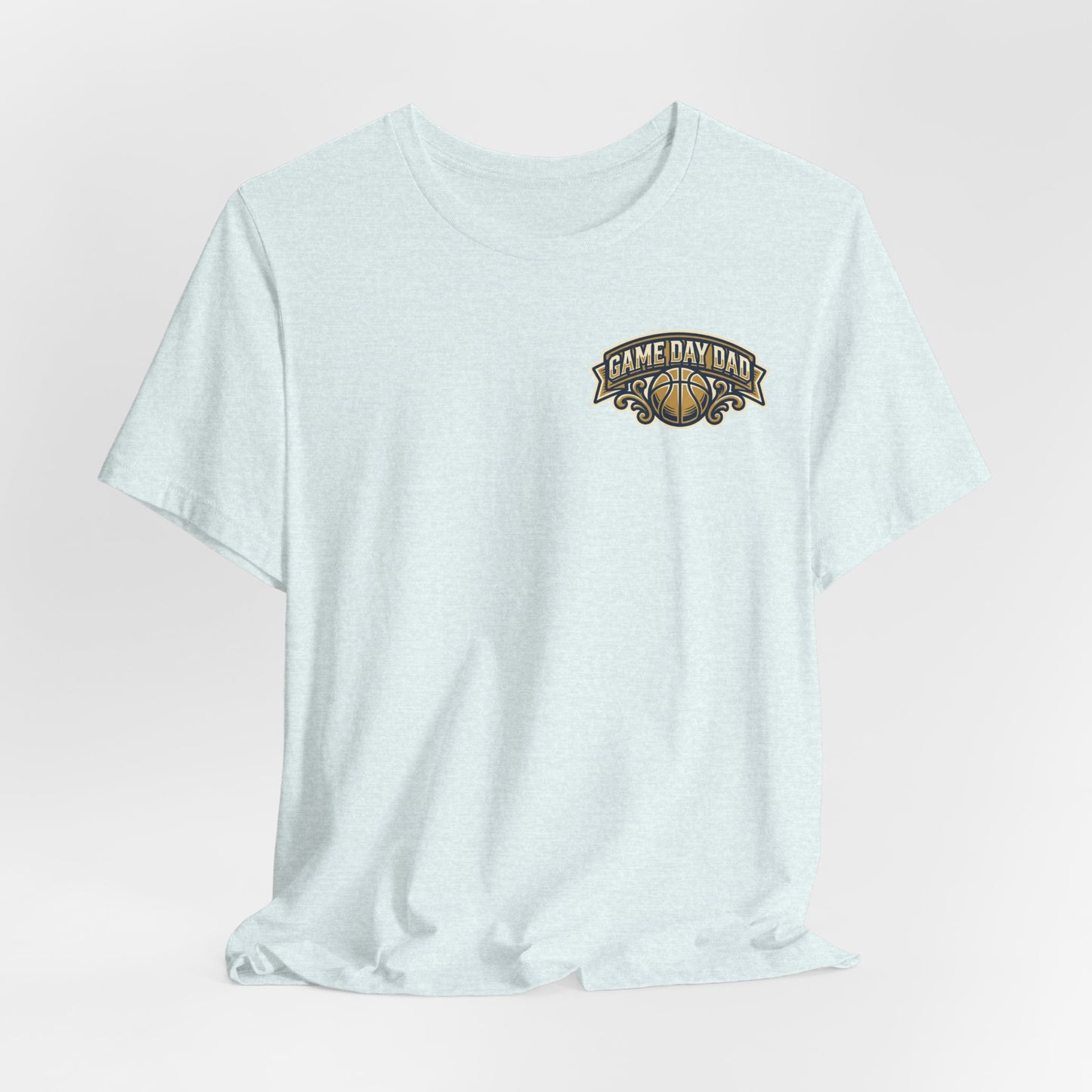 Game Day Dad Basketball T-Shirt | Navy & Gold Hooper Tee | Perfektes Vatertagsgeschenk