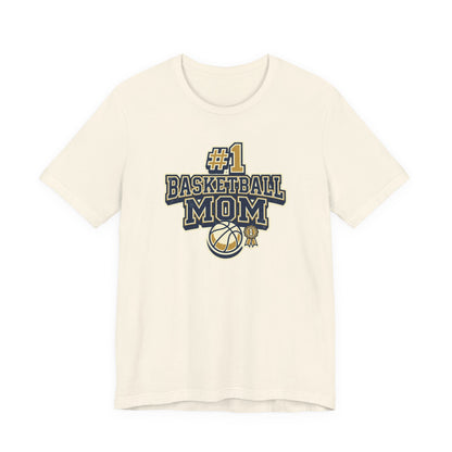 #1 Basketball Mom Tee | Navy & Gold Award Graphic | Perfect Gift for Hooper Parents
