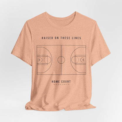 Home Court Basketball T-Shirt | Minimalist Basketball Court Map Tee | Premium Hoops Streetwear