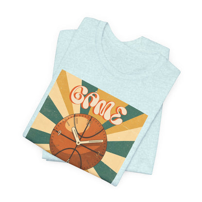 Game Time Basketball Clock T-Shirt | Retro Hooper Tee | Perfect Gift for Ball Players