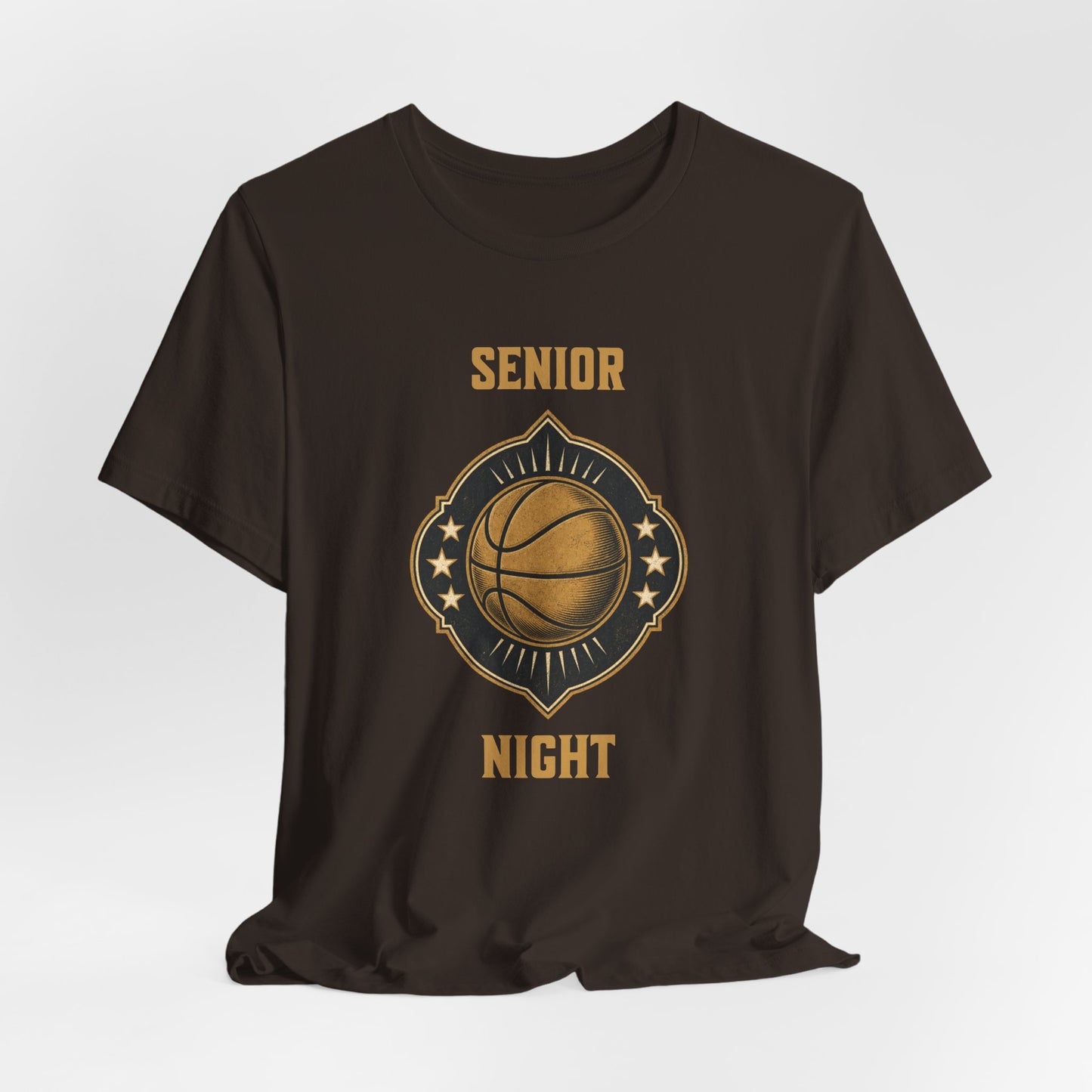 Senior Night Basketball T-Shirt | Gold & Black Hooper Tee | Perfect Gift