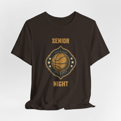Senior Night Basketball T-Shirt | Gold & Black Hooper Tee | Perfect Gift