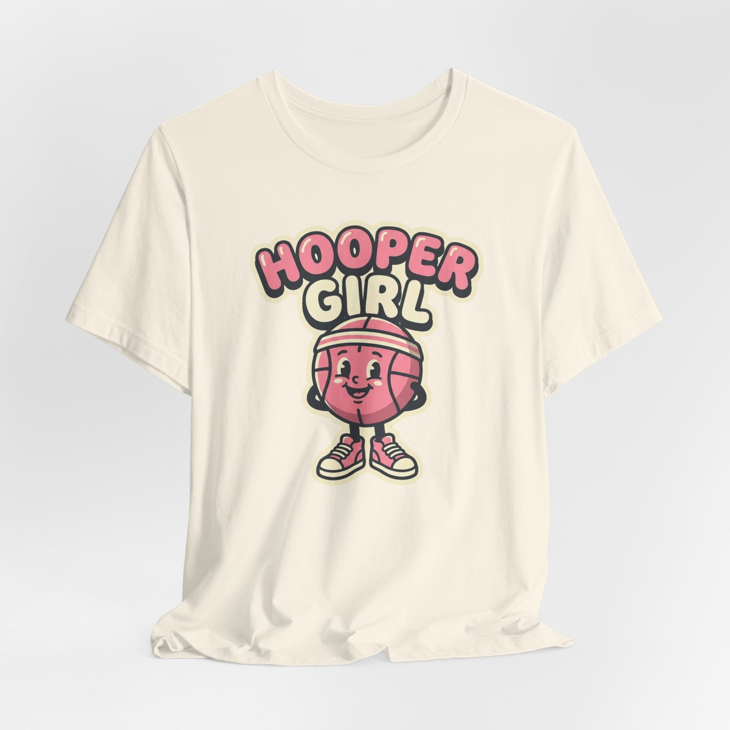Hooper Girl Basketball T-Shirt | Retro Cartoon Tee | Perfect Gift for Female Players