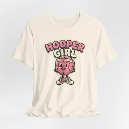 Hooper Girl Basketball T-Shirt | Retro Cartoon Tee | Perfect Gift for Female Players