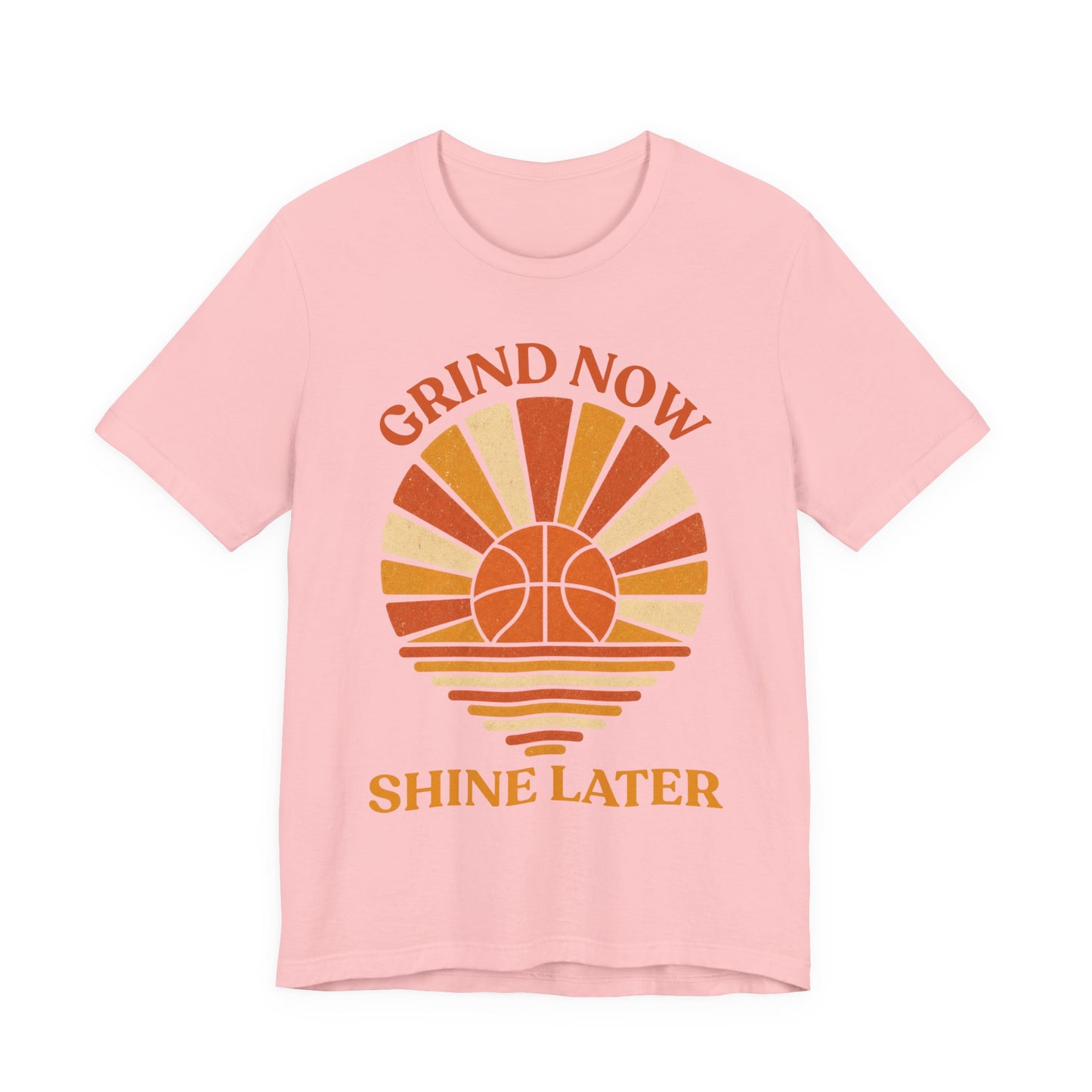 Grind Now Shine Later Basketball T-Shirt | Motivations Tee | Geschenk für Baller