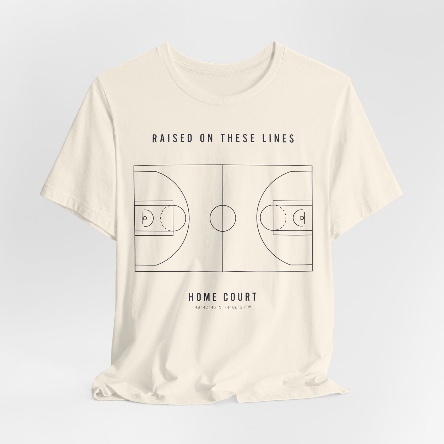 Home Court Basketball T-Shirt | Minimalistisches Basketballplatz-Shirt | Premium Hoops Streetwear