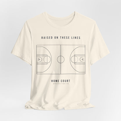 Home Court Basketball T-Shirt | Minimalist Basketball Court Map Tee | Premium Hoops Streetwear